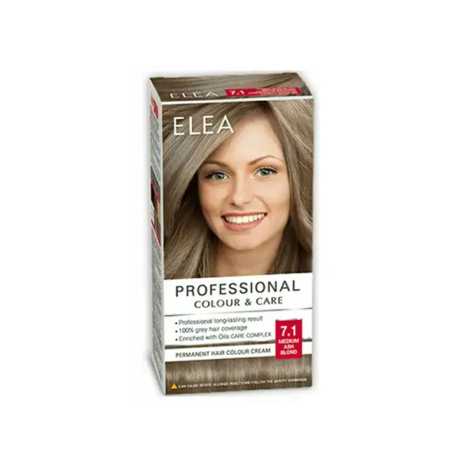 ELEA HAIR COLOR NO. 7.1 MEDIUM ASH BLOND