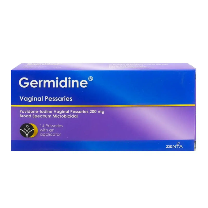 Germidine Povidone-Iodine 14 Vaginal Pessaries 200mg