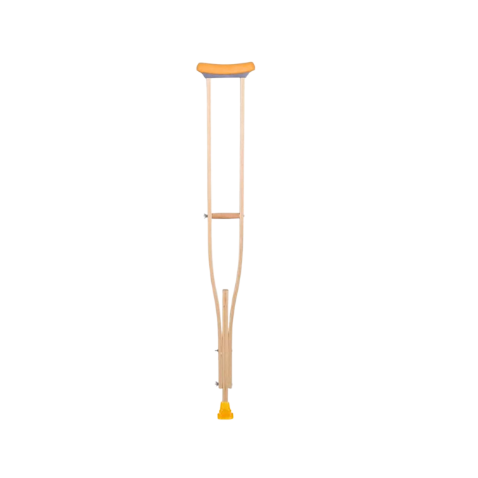WOODEN AXILLARY CRUTCHES FOR ADULTS & CHILDREN (3SPR)