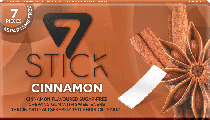 7 STICK CINNAMON GUM SUGAR FREE
