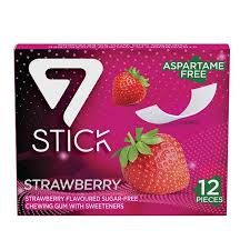 7 STICK STRAWBERRY GUM SUGAR FREE