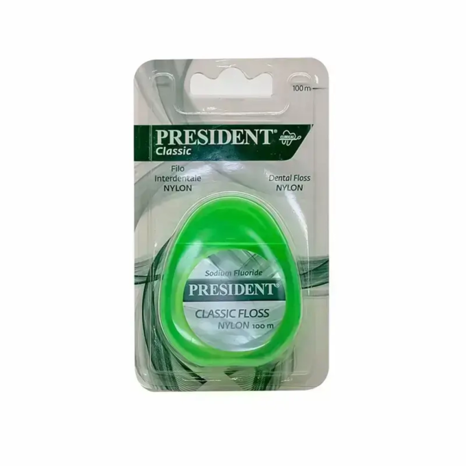 PRESIDENT CLASSIC NYLON DENTAL FLOSS 100ML