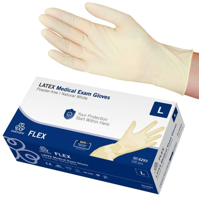 LATEX MEDICAL EXAMINATION F.M GLOVES (L)