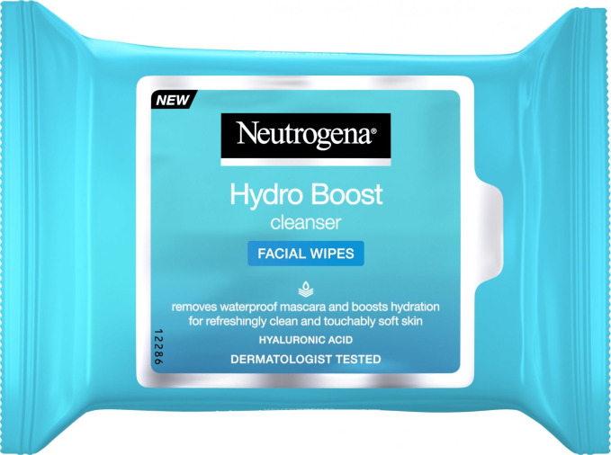 NEUTROGENA HYDRO BOOST FACIAL WIPES 25'S