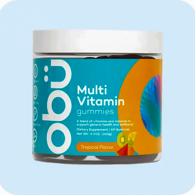 OBU ADULT MULTIVITAMIN GUMMIES 60'S