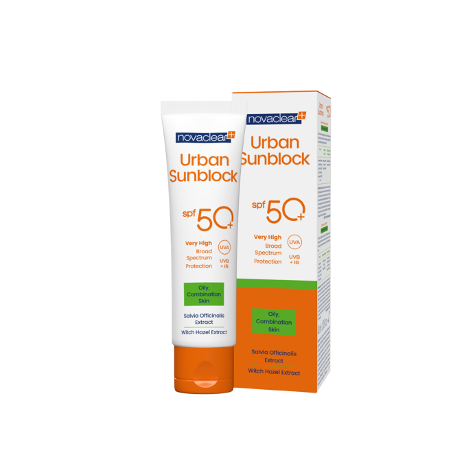 Novaclear Urban Sunblock SPF 50+ - Lightweight Protection for Oily & Combination Skin 40ml