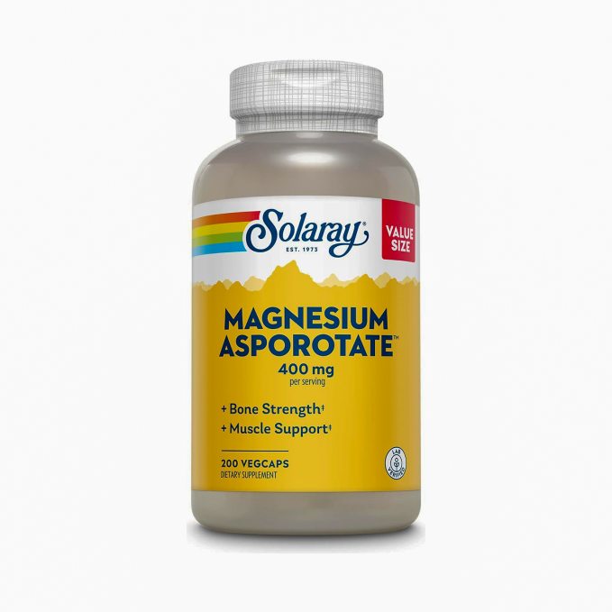SOLARAY MAG ASPOROTATE 400 MG 60 CAP