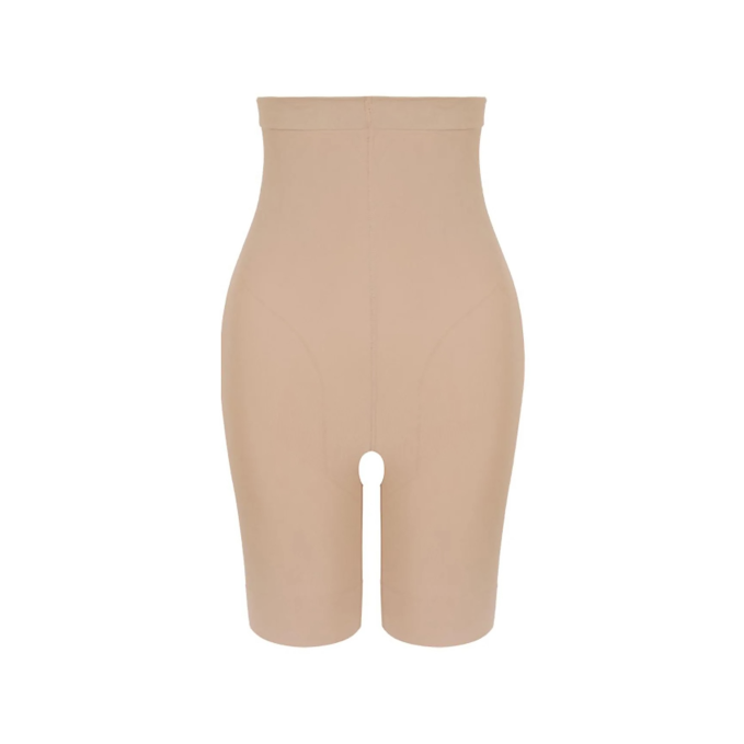 PILE BERMUDA CONTROL HIGH WAIST BASE BEIGE COLOR