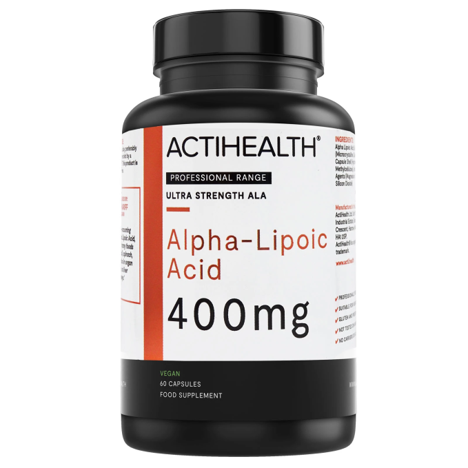 ACTIHEALTH ALPHA LIPOIC ACID 400MG 60 CAPS