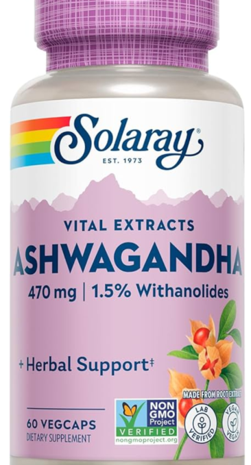 SOLARAY ASHWAGANDHA 60 CAP