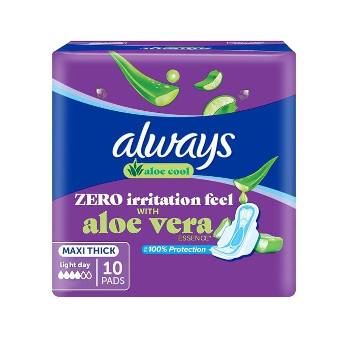 ALWAYS WIYH ALOE VERA 10 PADS