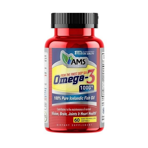 AMS Omega-3 1000 MG 60 CAPS