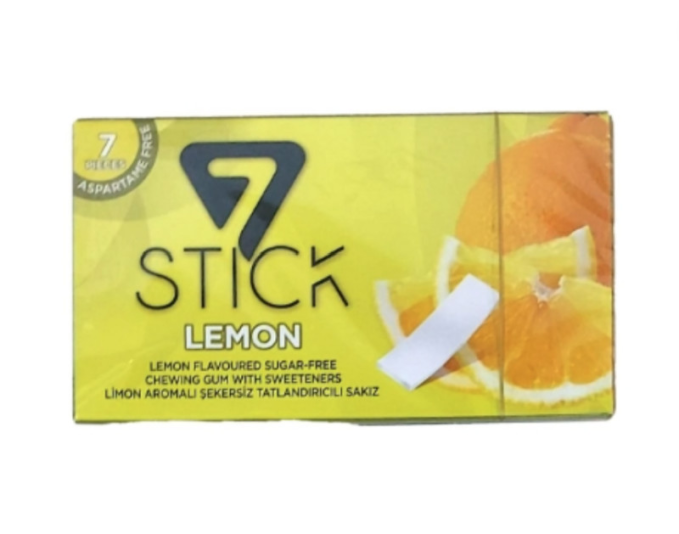 7 STICK LEMON GUM SUGAR FREE