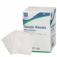 SUNMED NON STERILE GAUZE SWABS 5*5