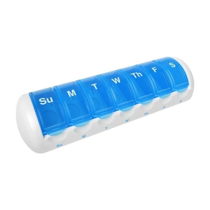 EZY DOSE PILL PLANNER AM / PM WITH PUSH BUTTONS