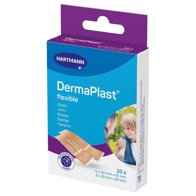 HARTMANN DERMAPLAST FLEXIBLE 2 SIZES 20 P