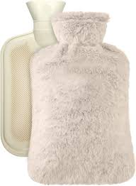 HOT WATER BOTTLE WITH COVER L