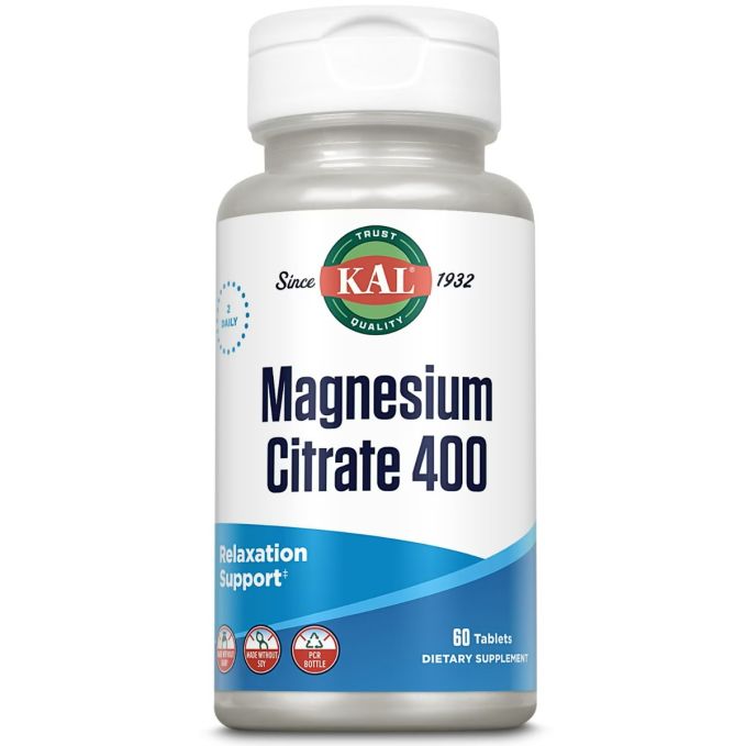 KAL MAGNESIUM CITRATE 400 MG 60 TABLETS