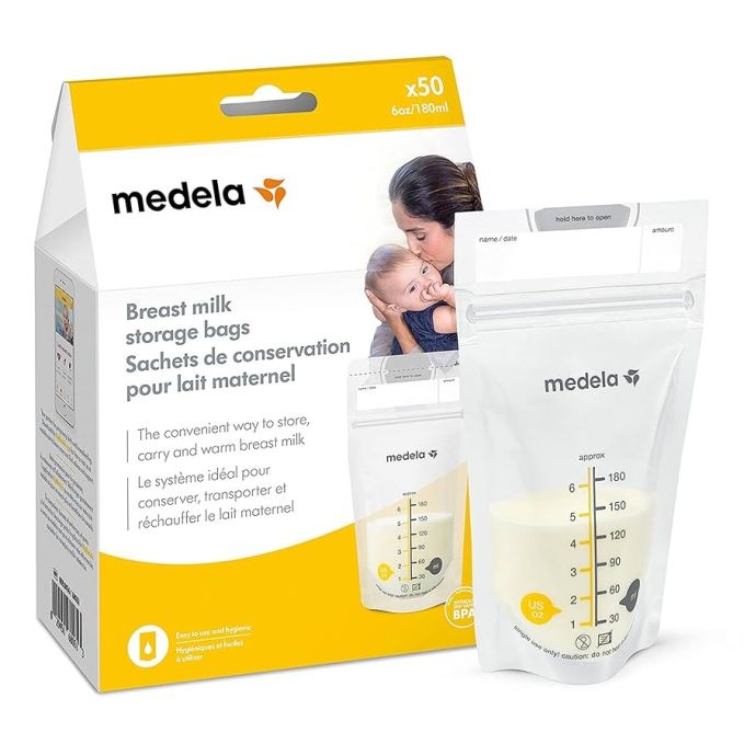 MEDELA BREAST MILK STORAGE BAGS 50 PIC