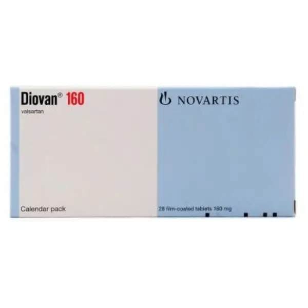 Diovan 160mg Valsartan 28 Film-Coated Tablets.