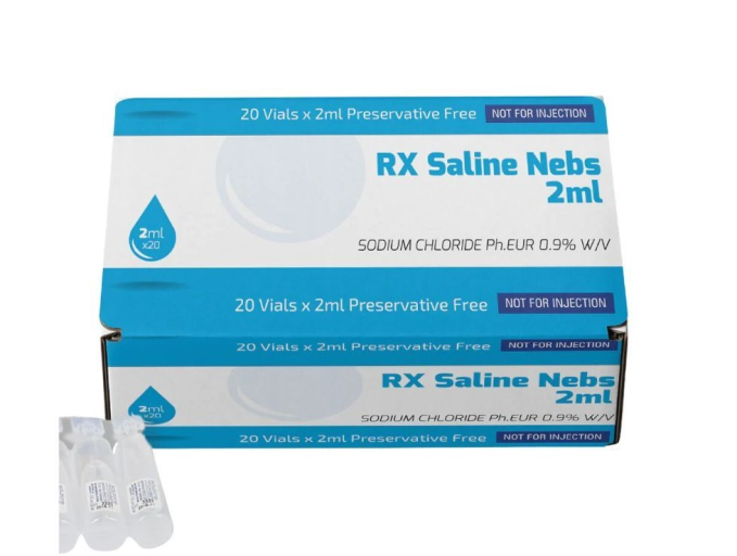 RX SALINE NEBS 20 VIALS 2ML