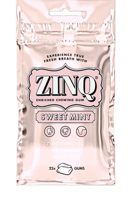 ZINQ SWEET MINT CHEWING GUM 22 PIECES