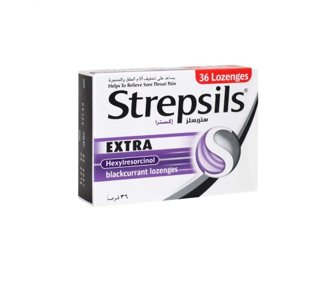 STREPSILS EXTRA BLACK CURRANT 36 TAB