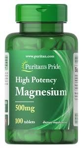 PURITAN'S PRIDE MAGNESIUM 500MG 100 CAP