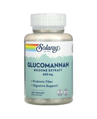 SOLARAY GLUCOMANNAN 600 MG 100 VEGCAPS