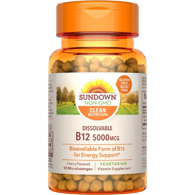 SUNDOWN B12 5000 MCG 90 LOZ