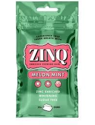 ZINQ MELON MINT CHEWING GUM 22 PIECES